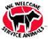 We Welcome Service Animals